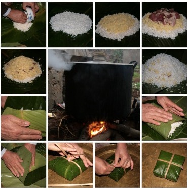 Boiling the Banh chung