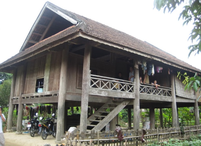 House on stilts of Vietnamese ethnic groups