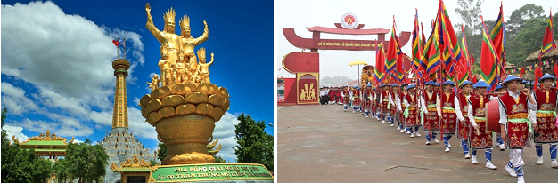 Statue and Festival of Lac Long Quan and Au Co