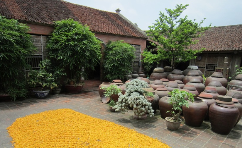 A Vietnamese house in the traditional village of Duong Lam