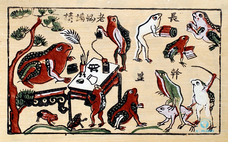 Traditional Vietnamese folk painting of Dong Ho