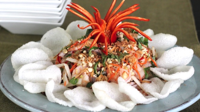 Vietnamese lotus salad