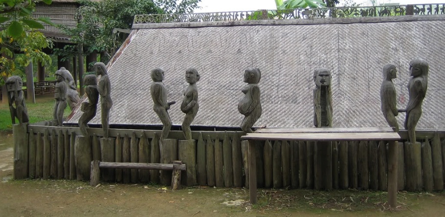 a tomb of the Jorai ethnic groups of central Vietnam