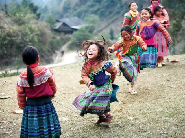 The smile of Vietnamese children