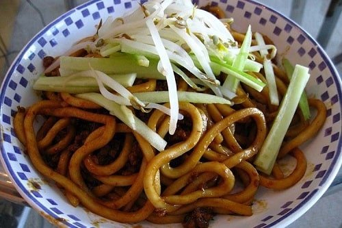 Fried noodles in Beijing soy sauce
