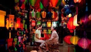 Lantern making Hoian Vietnam