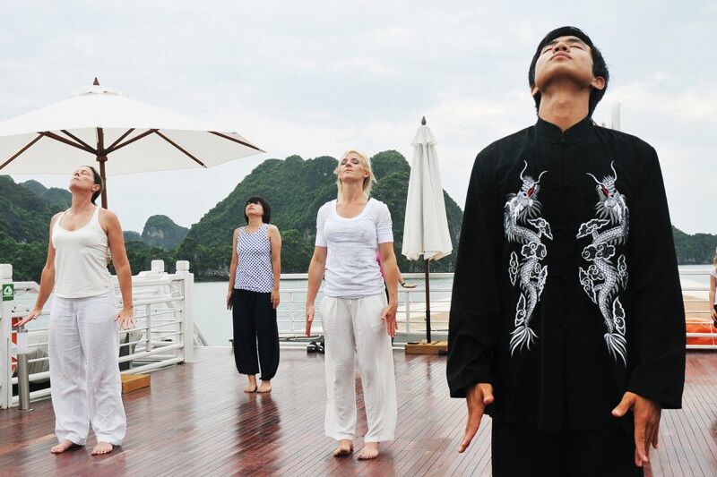 taichi-on-sundeck-ha-long-bay