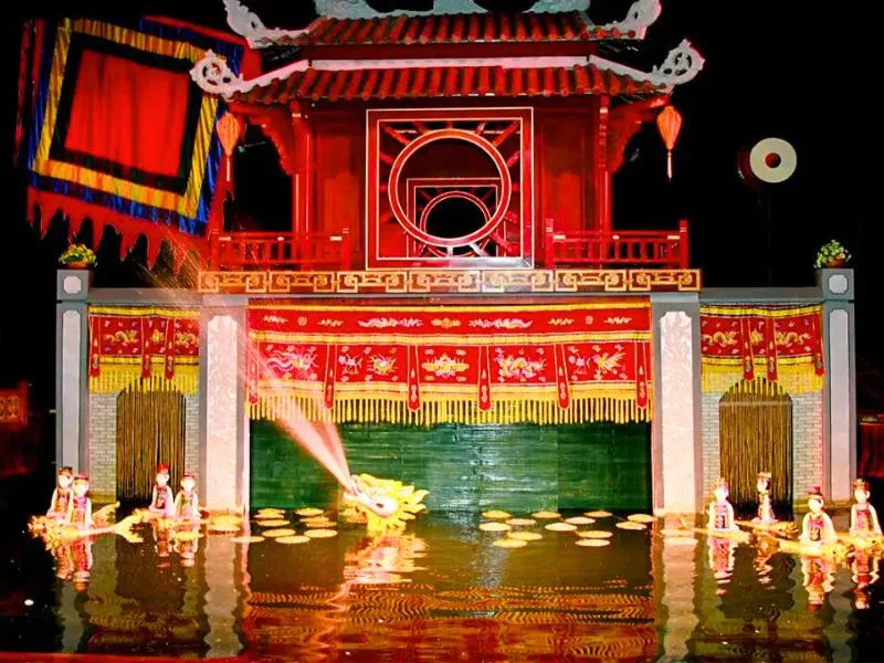 water puppet show
