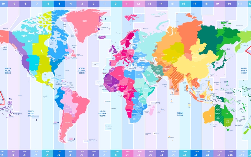 Time zones and time differences in Vietnam