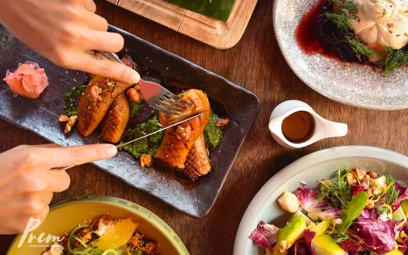 Prem Bistro's menu offers a wide variety of dishes with multicultural flavors