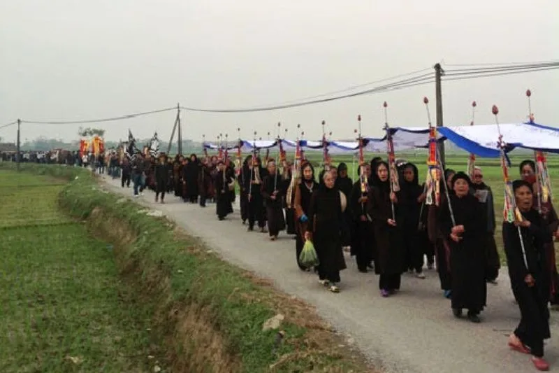 Mourning ceremony in northern Vietnam