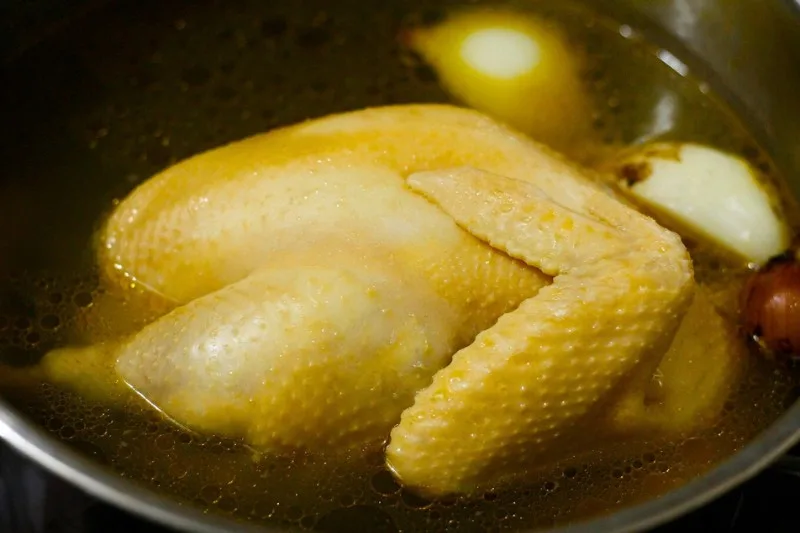 Boiled chicken