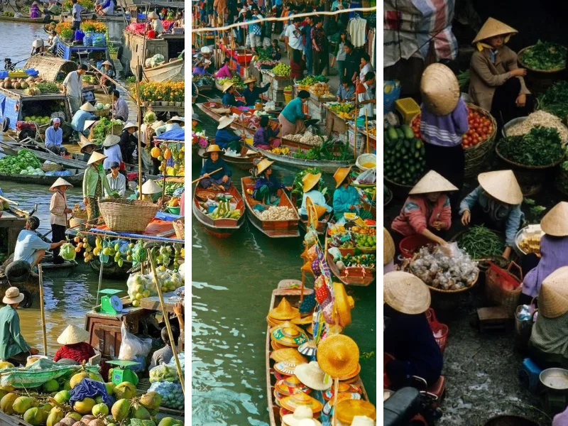 Mekong Delta: floating market