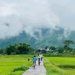 Cycling in Mai Chau, Vietnam